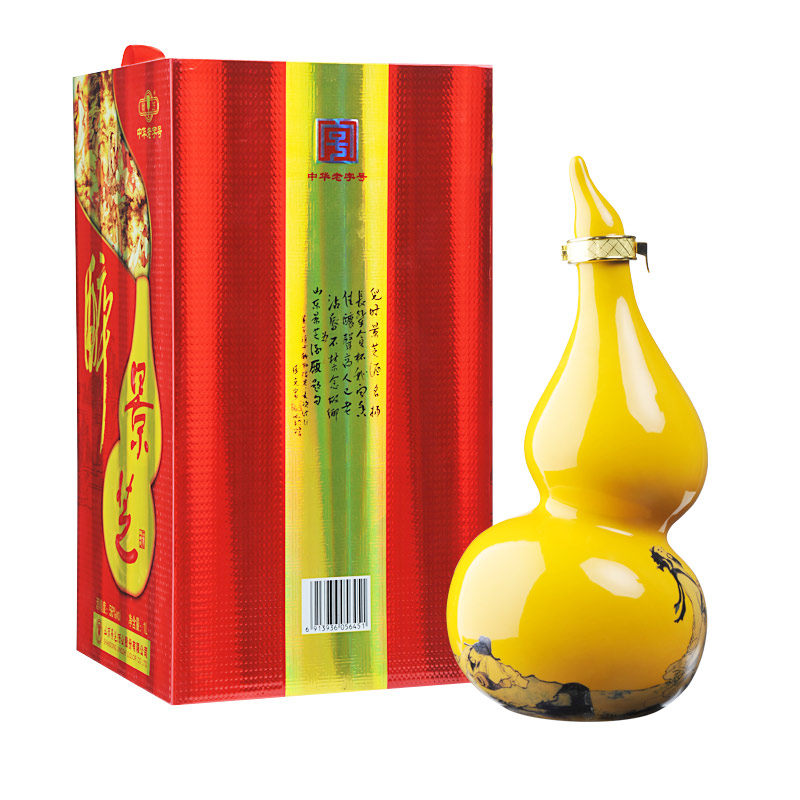 酒仙网56度景芝醉八仙酒1000ml 国产白酒葫芦高度白酒山东名酒