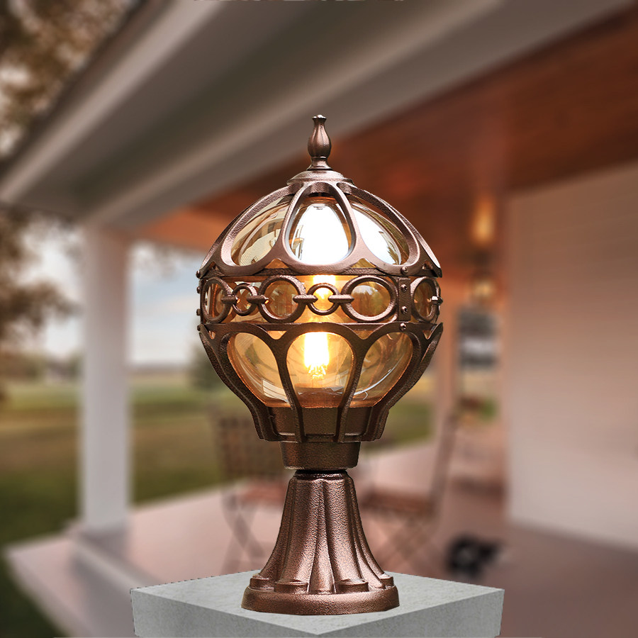 防水围墙灯门柱别墅欧式美式庭院灯花园led大门柱头灯户外景观灯