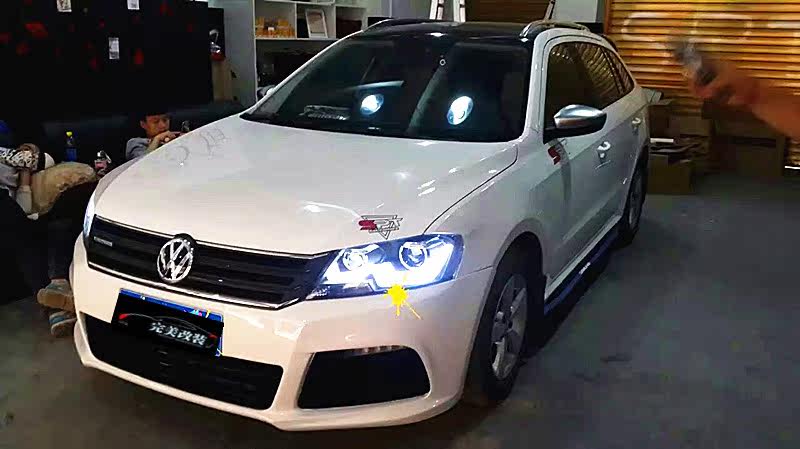 新品爆款 15款大众朗逸改装大包围小包围 改装abt款前唇小包围