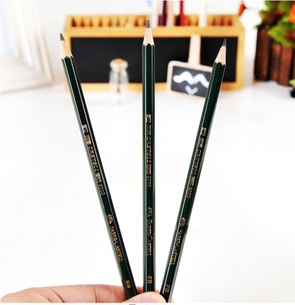 德国施德楼100b绘图绘画专业素描铅笔2b/4b/6b铅笔美术绘画炭画笔_7折