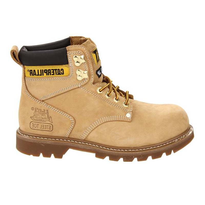 camel/骆驼男鞋真皮春季磨砂牛皮耐磨高帮工装男鞋