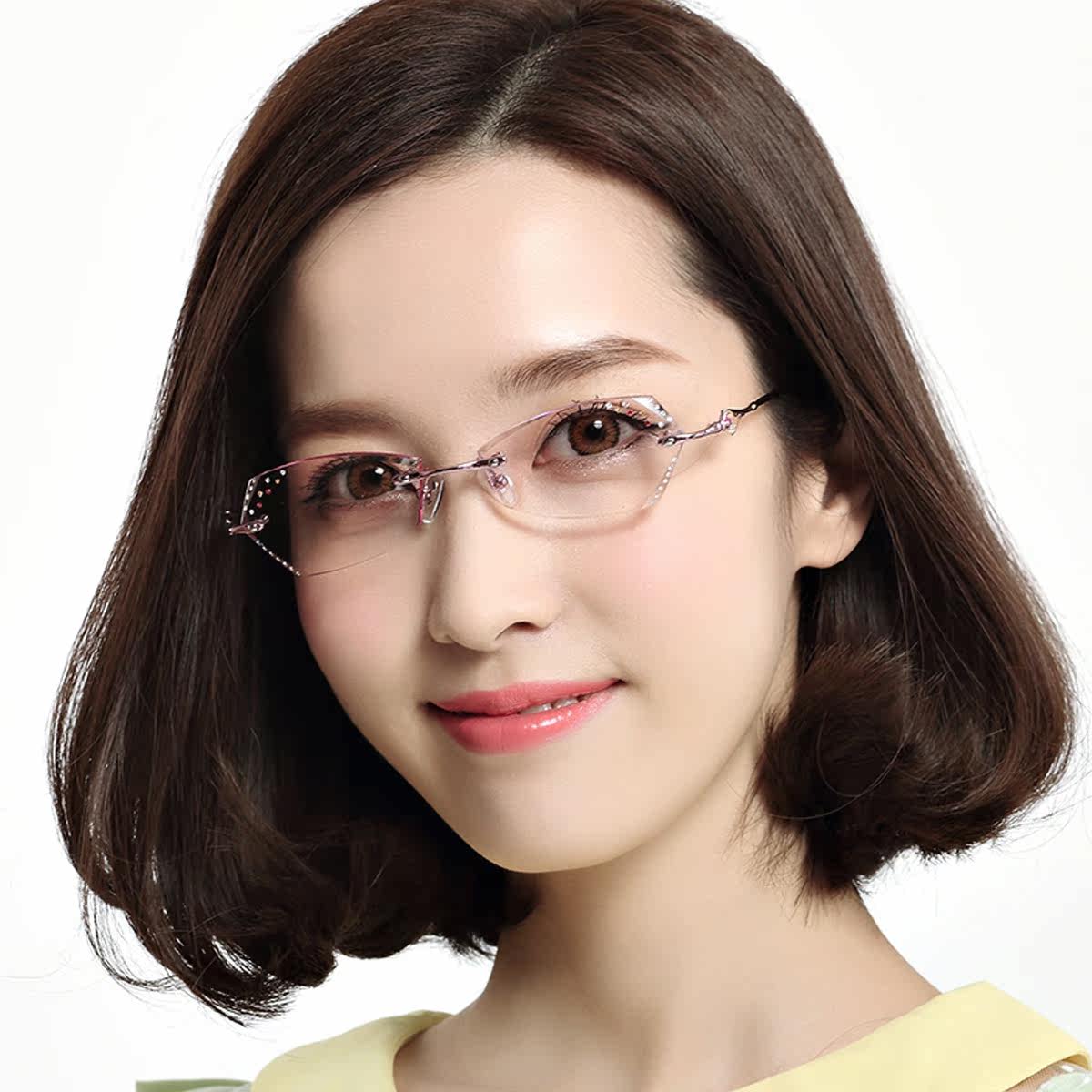 无框眼镜适合什么年龄,圆形脸适合什么眼镜框,小脸适合的眼镜框图片(第10页)_大山谷图库