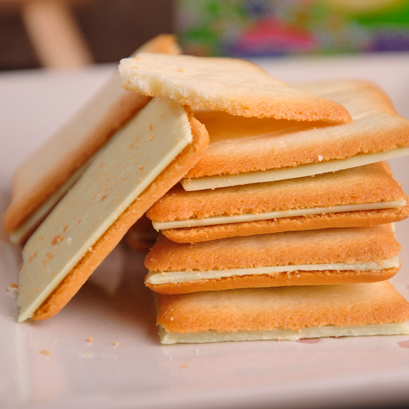 【天猫超市】日本进口零食 日光猫舌饼干 扁实柠檬味10枚/盒 礼盒