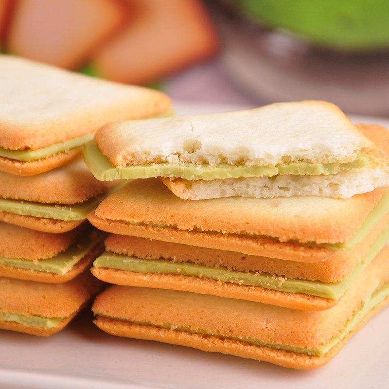 【天猫超市】日本进口零食 日光猫舌饼干 抹茶风味 10枚/盒 礼盒
