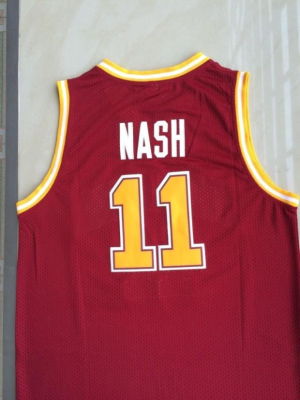 ncaa圣塔克拉拉大学11号纳什红色太阳13号巴克利34号球衣篮球服