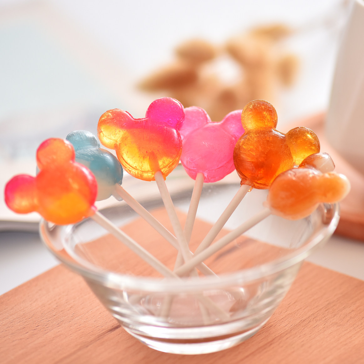 日本直进 固力果glico 格力高迪士尼米奇头型棒棒糖10g 173