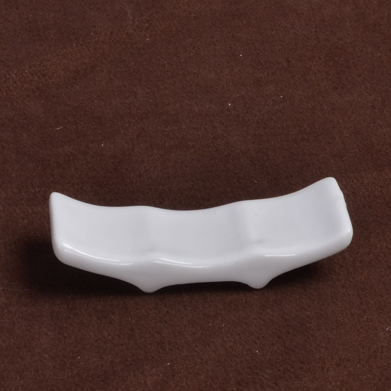 白色陶瓷筷子架 饭馆餐厅用筷枕两用筷架汤勺托件 酒店餐具陶瓷器