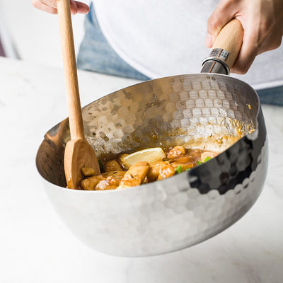 朵颐吉川雪平锅平底锅无油烟不粘煎锅电磁炉通用煎饼锅煎蛋牛排锅