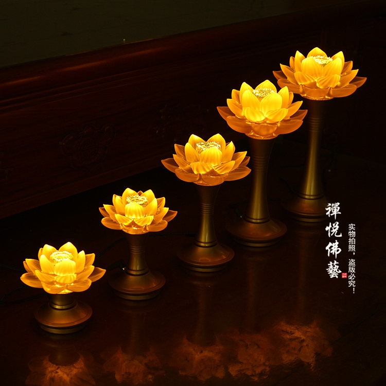 家里佛堂供灯图片,家庭供灯供水供香摆放,院好看供灯图片_大山谷图库