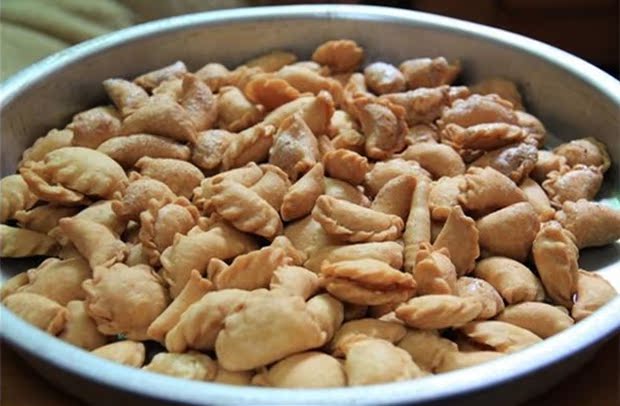 炸油角仔香脆酥饺子甜饺子农家纯手工自制小吃美食广东韶关土特产