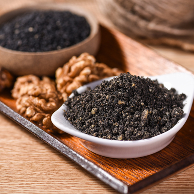 代餐即食现磨 加糖型熟黑芝麻粉核桃仁粉干吃冲饮500g一斤包邮