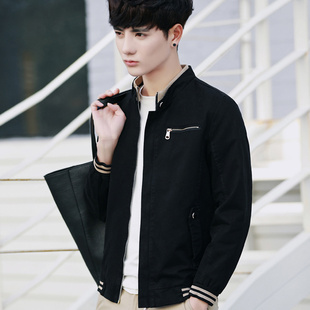 男士外套春季2017新款韩版休闲春装潮流男装修身衣服帅气春秋夹克