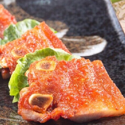 脆皮叉烧骨 香酥排骨 酒店半成品菜 半成品速冻腌制排骨 400克
