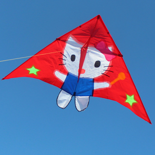 潍坊风筝 可爱凯啼猫风筝 hello kitty儿童风筝批发 可爱 易飞