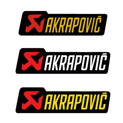 luna车贴 akrapovic 天蝎排气 ak 反光贴 车贴 贴纸 贴花