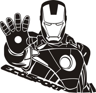 特价车贴车标汽车雕刻装饰反光划痕贴纸个性霸气钢铁侠支持定制