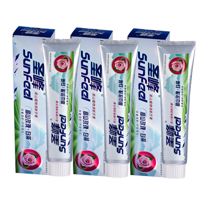 圣峰 高山玫瑰 白茶冰爽牙膏200g*3支套装 口腔护理清洁持久清新