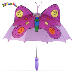 儿童卡通造型伞男女可爱宝宝长柄小雨伞公主遮阳伞创意礼物童伞