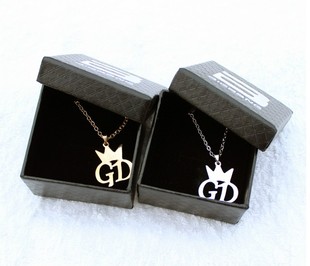 bigbang 权志龙gd 皇冠 个人款 项链 吊坠 韩国周边同款 送包装盒