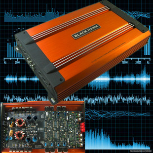 第五元素黑鹰汽车音响喇叭改装4路功放四声道输出大功率桥接功放