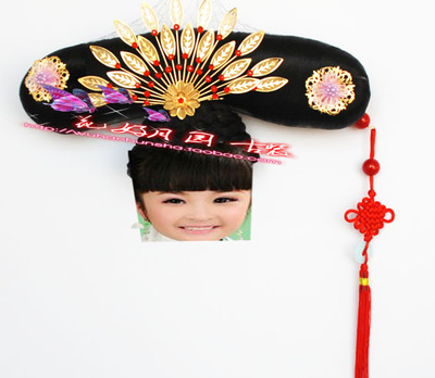 清朝格格旗头穗子 步步惊心若曦甄嬛传长款流苏簪子儿童古装发饰