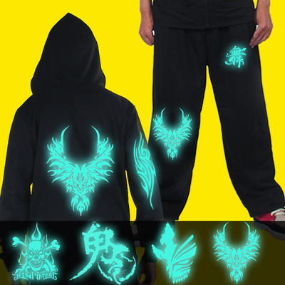 [团购价] 秋冬小孩鬼步舞套装衣服卫衣男女荧光夜光全套一套学生外套