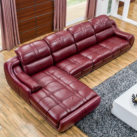 进口头层牛皮五包到家真皮沙发中厚皮质客厅组合高档皮沙发