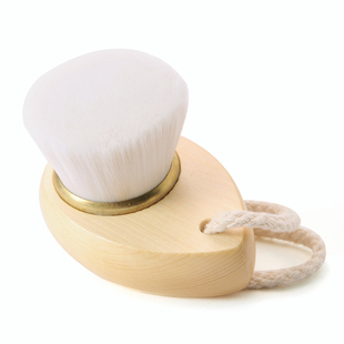 超细纤维洗脸刷超柔软去黑头去角质手工洁面刷 木质手柄细毛刷