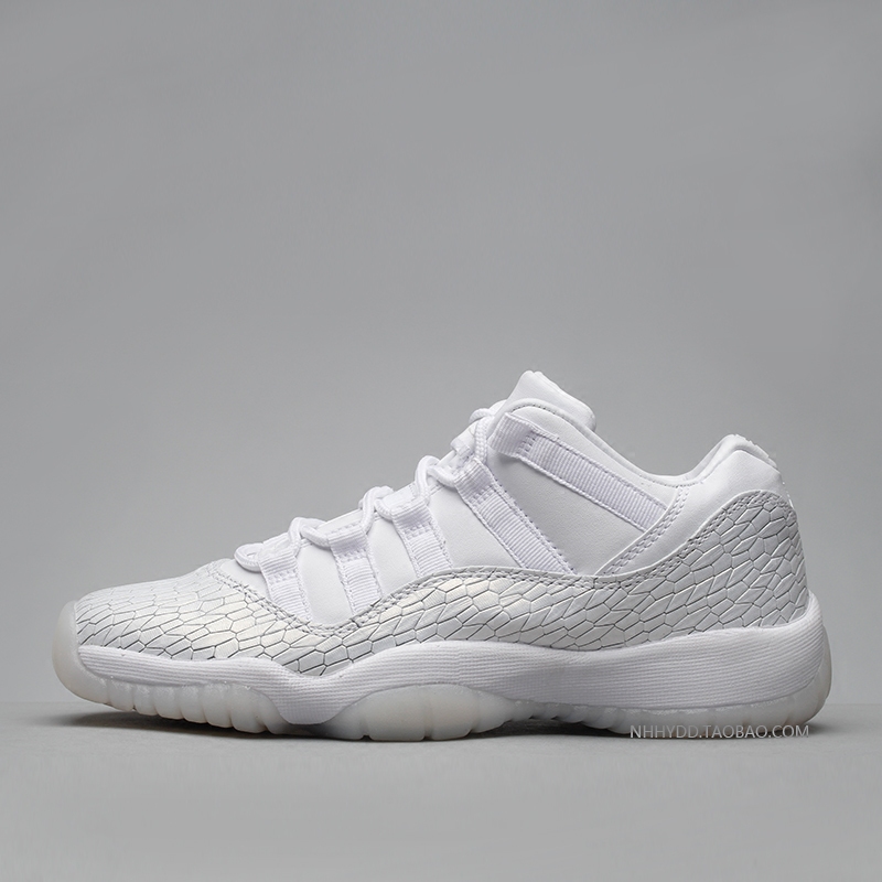 牛哄哄 air jordan 11 low gs aj11 純白 低幫爆裂紋 897331-100