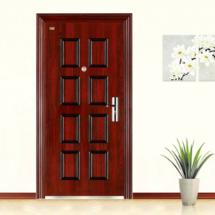 步阳防盗门/红色发财门/by-s-26/8cm厚/步阳上海总经销/送货安装