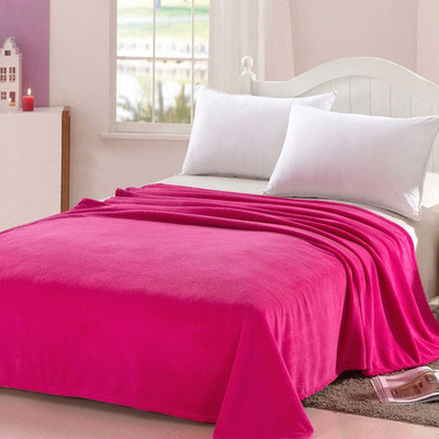 【图】馨格 毛毯夏季 单人床单 空调毯 春秋薄毛毯珊瑚绒床单 婴儿毛