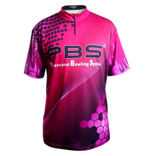 运动潮品!保龄达人必备pbs保龄球服保龄球衣球衫-紫色款