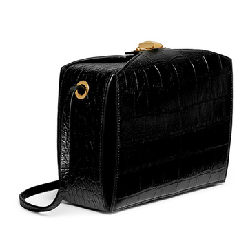 香港连卡佛代购alexander 单肩包 mcqueen新款潮流鳄鱼纹牛皮肩挎包