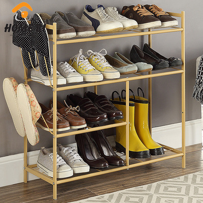 家世比多层鞋架简约现代组装特价鞋柜家用简易收纳铁艺鞋柜经济型