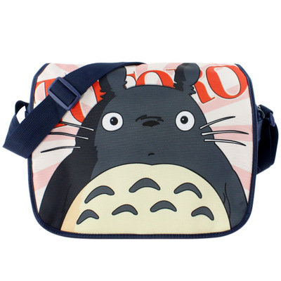龙猫斜挎包学生书包 卡通动漫周边 宫崎骏龙猫单肩包包 生日礼物
