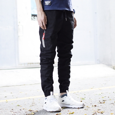 [超级价] jogger pants隐蔽者潮男余文乐束脚裤宽松 潮牌小脚裤日系