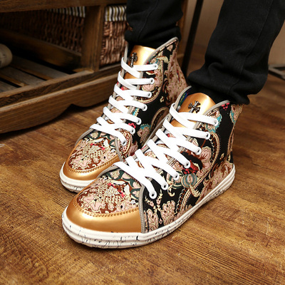 圆头 欧美明星同款triple-major经典熊猫掌鞋潮鞋布洛克男鞋休闲皮鞋