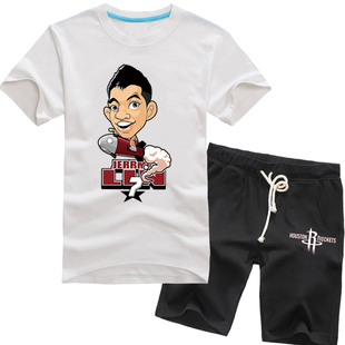 湖人队24号科比球衣卡通q版17号林书豪哈登篮球衣男士运动套装