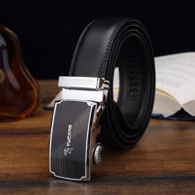 [品牌特惠] 啄木鸟品牌 2015新款男士西装皮带正装 黑色裤带休闲商务