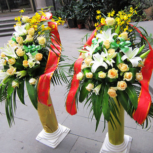 公司店铺会展新楼盘开业庆典大花篮同城鲜花速递重庆全市免费配送