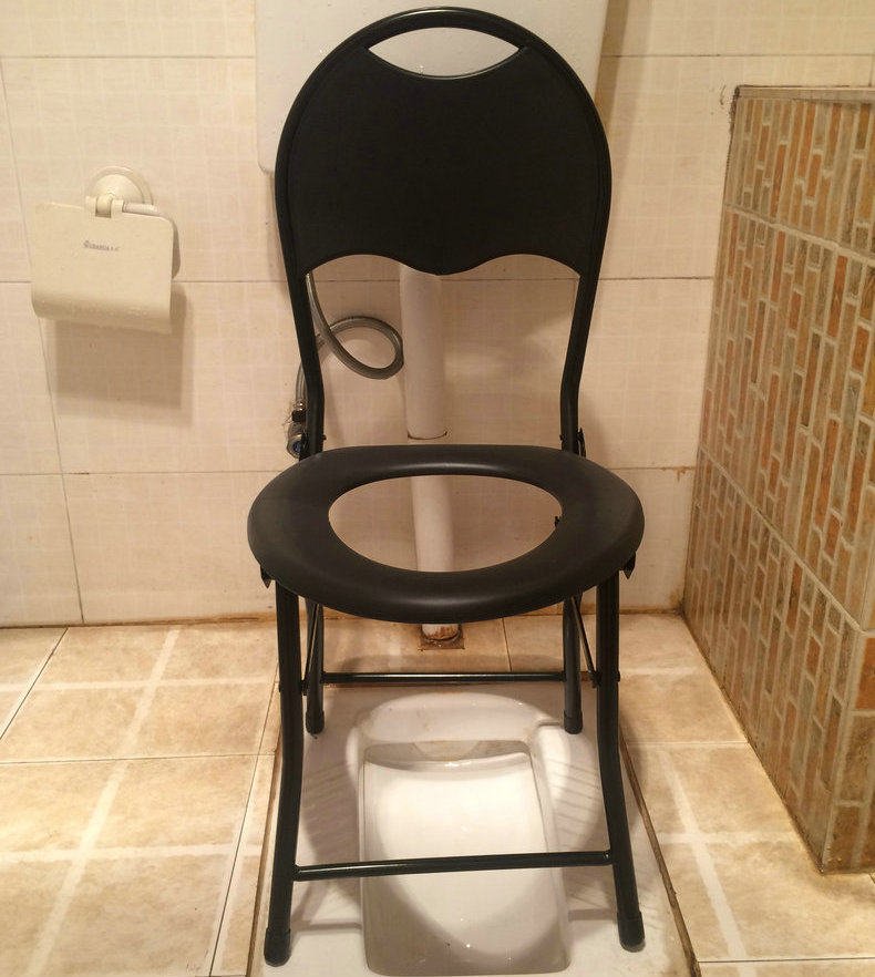 广东省实木柏木孕妇折叠老年人尚熙病人坐便椅老人坐便器马桶
