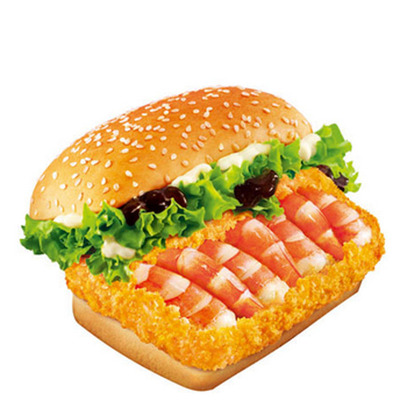 汉堡虾排70g 至珍鲜虾堡 虾排堡 海鲜汉堡 亚洲渔港 24片