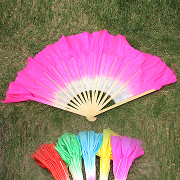 舞蹈扇子双面渐变亮片舞扇 儿童舞扇儿童舞蹈扇广场舞扇子