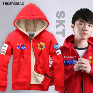 英雄联盟卫衣加厚棉服男lol衣服秋冬款s5总决赛外套skt1战队队服