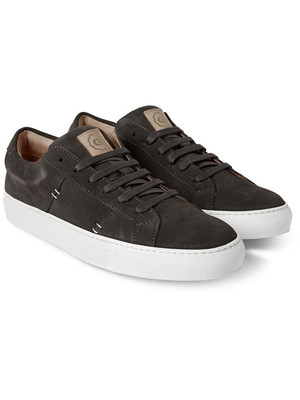 英国代购2015 greats 新款深灰色绒面革系带板鞋休闲鞋男款