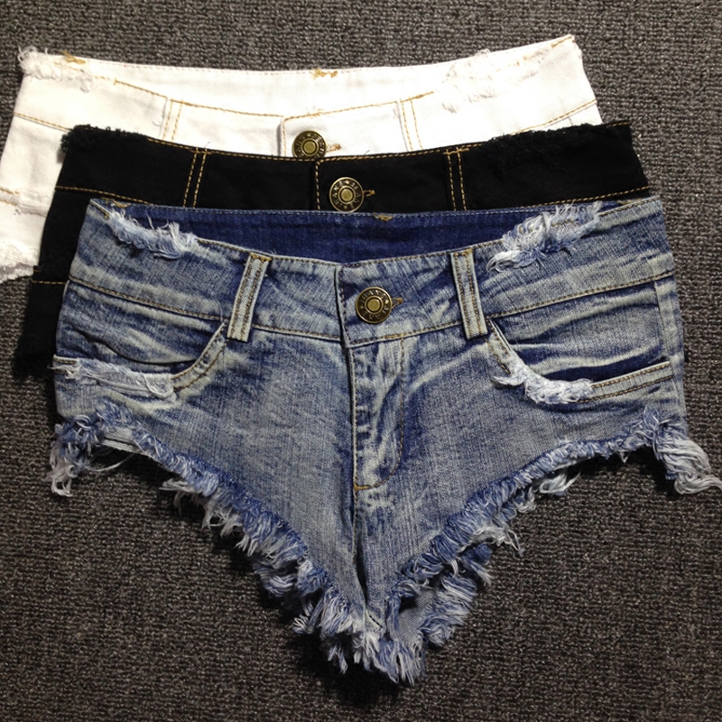 性感修身显瘦包臀低腰牛仔裤齐比破洞百搭超短裤齐b裤女夏热裤潮