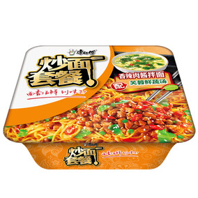 【天猫超市】康师傅 炒面套餐香辣肉酱面 121g/碗 方便面泡面华东