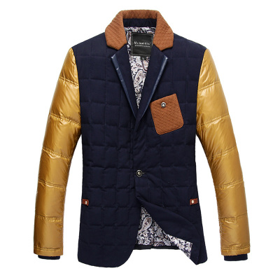 baidis 男士西装领潮男羽绒服 男装轻薄羽绒服外套高绒保暖