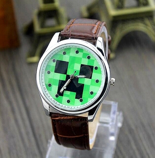 我的世界minecraft手表jj怪苦力怕男女学生手表带链子