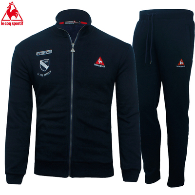 [最后8件] 法国公鸡乐卡克冬季新款运动套装男士加厚保暖外套卫裤剪